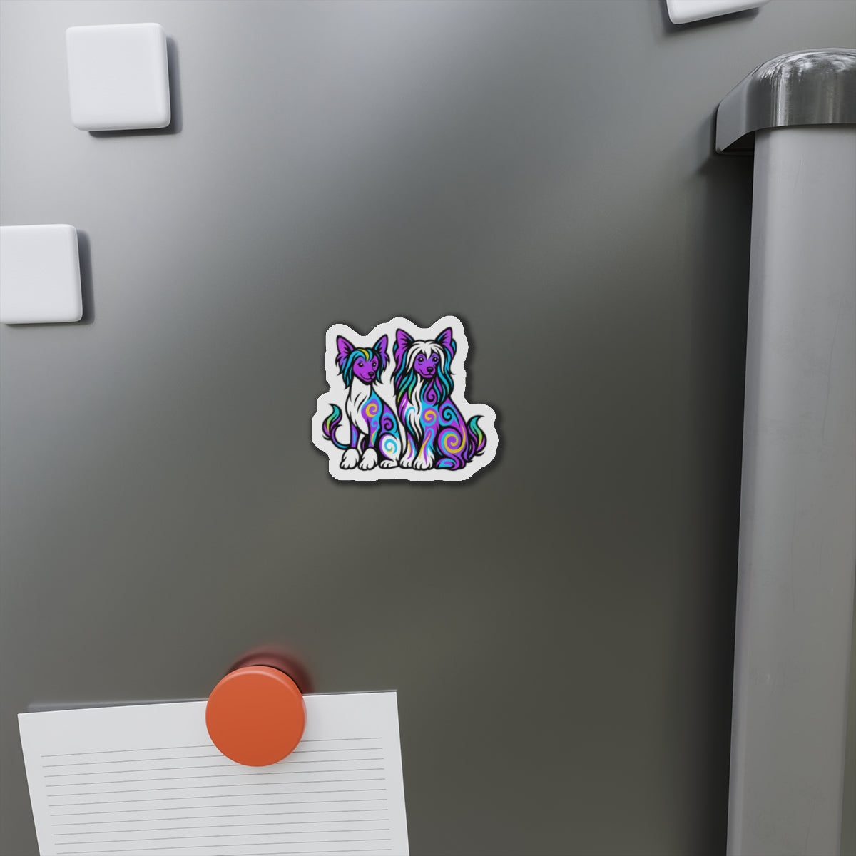 Neon Chinese Crested Magnets