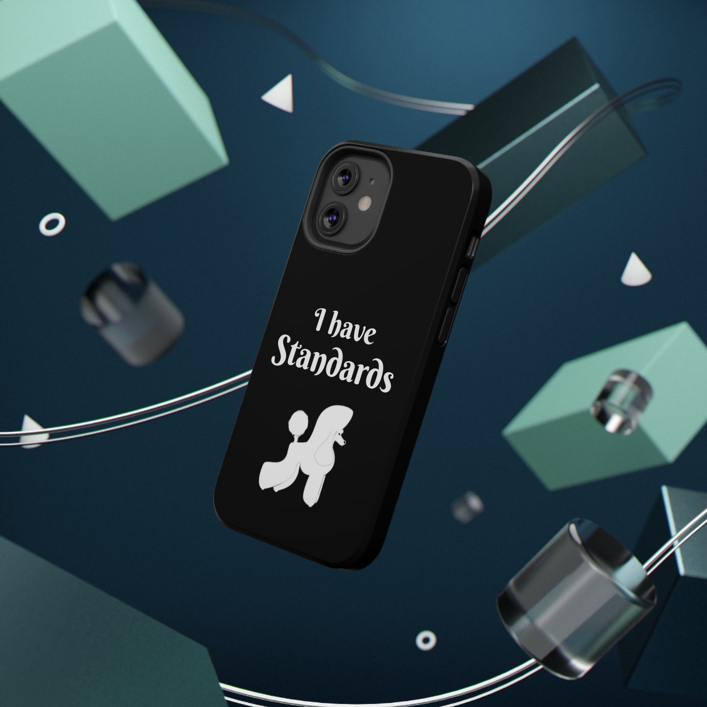 I have Standards - Poodle - Drop Resistant Case for Dog Groomer Cell Phone