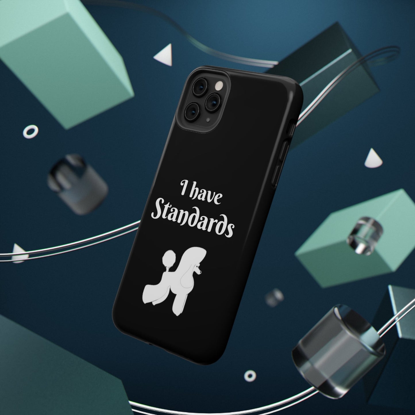 I have Standards - Poodle - Drop Resistant Case for Dog Groomer Cell Phone