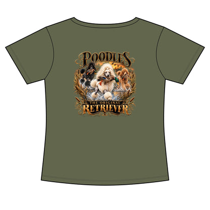 Women's Poodle Retriever - Slim Fit Cotton Polyester T-Shirt