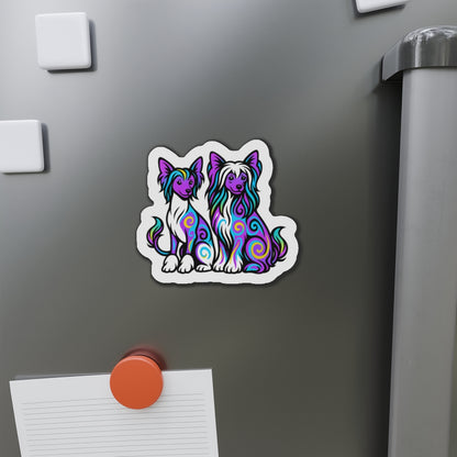 Neon Chinese Crested Magnets