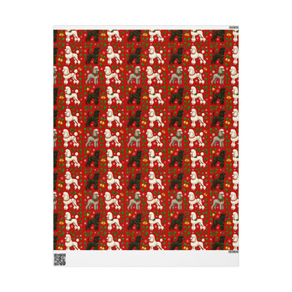 Wrapping Paper - Poodle Christmas