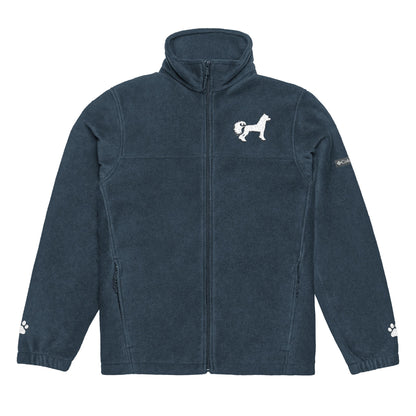 Embroidered Chinese Crested Fleece Jacket