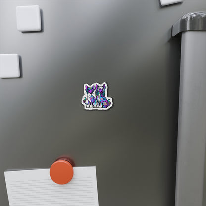 Neon Chinese Crested Magnets
