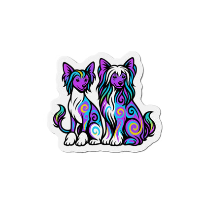 Neon Chinese Crested Magnets