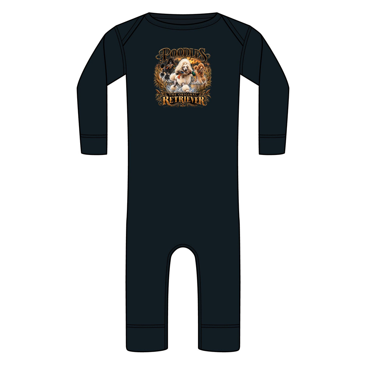 Infant Long Legged Baby Rib Bodysuit - Poodles the Original Retriever