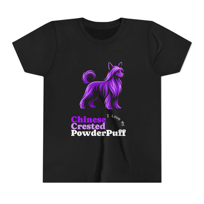 Chinese Crested Powderpuff Youth Tee for Kids and Junior Handlers