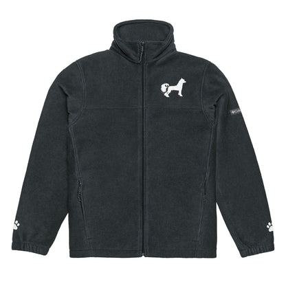 Embroidered Chinese Crested Fleece Jacket