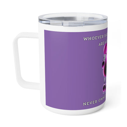 Poodle Lovers Insulated Coffee Mug - 10oz "Whoever Said Diamonds are a Girl's Best Friend"
