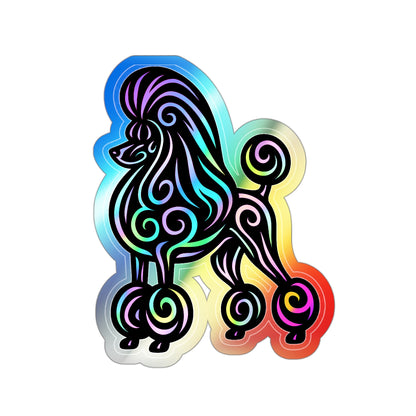 Neon Show Poodle Stickers