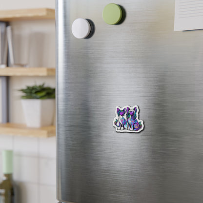 Neon Chinese Crested Magnets