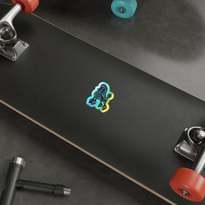 Neon Show Poodle Stickers