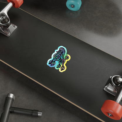 Neon Show Poodle Stickers