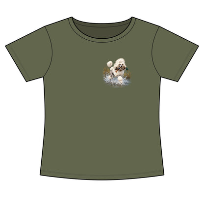 Women's Poodle Retriever - Slim Fit Cotton Polyester T-Shirt