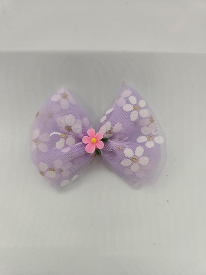 Floral Dog Bows - Set of 10