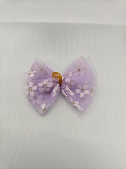 Floral Dog Bows - Set of 10