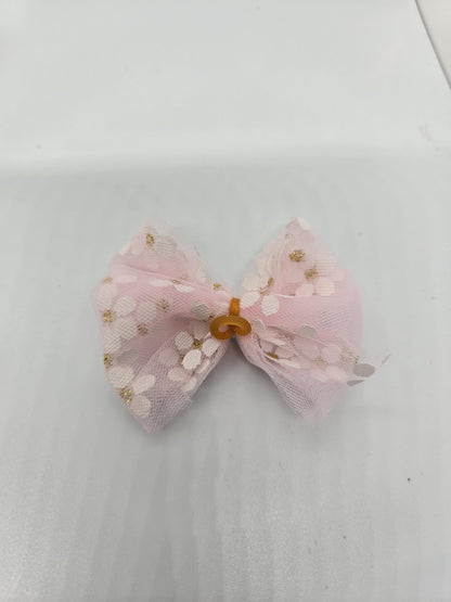 Floral Dog Bows - Set of 10
