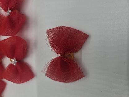 Red Dog Bows with Star Gems