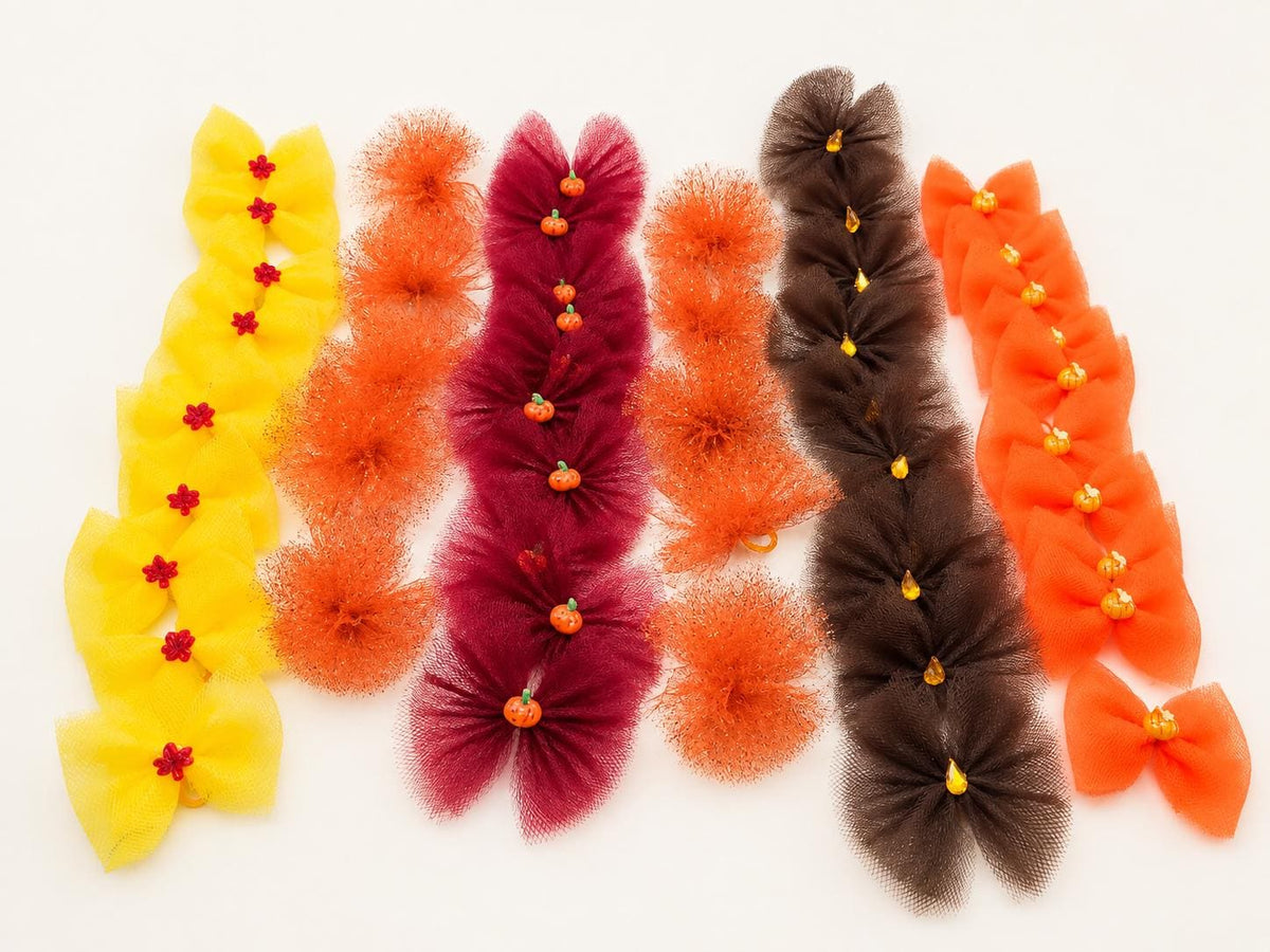 Fall Bow Box - 50 assorted